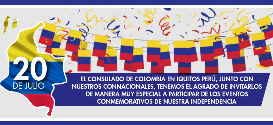Consulado de Colombia invita a participar de los eventos conmemorativos del Día de la Independencia de Colombia