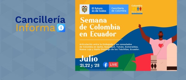 La Embajada y los consulados de Colombia en Ecuador conmemoran la independencia nacional y el bicentenario del Ministerio de Relaciones Exteriores