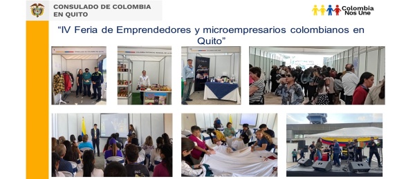 Consulado celebró con éxito la IV Feria de Emprendedores y Pequeños Empresarios Colombianos en Quito, Ecuador