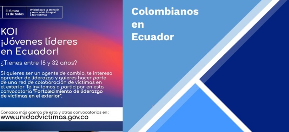 Consulados de Colombia publica información sobre la estrategia KOI Jóvenes Líderes 